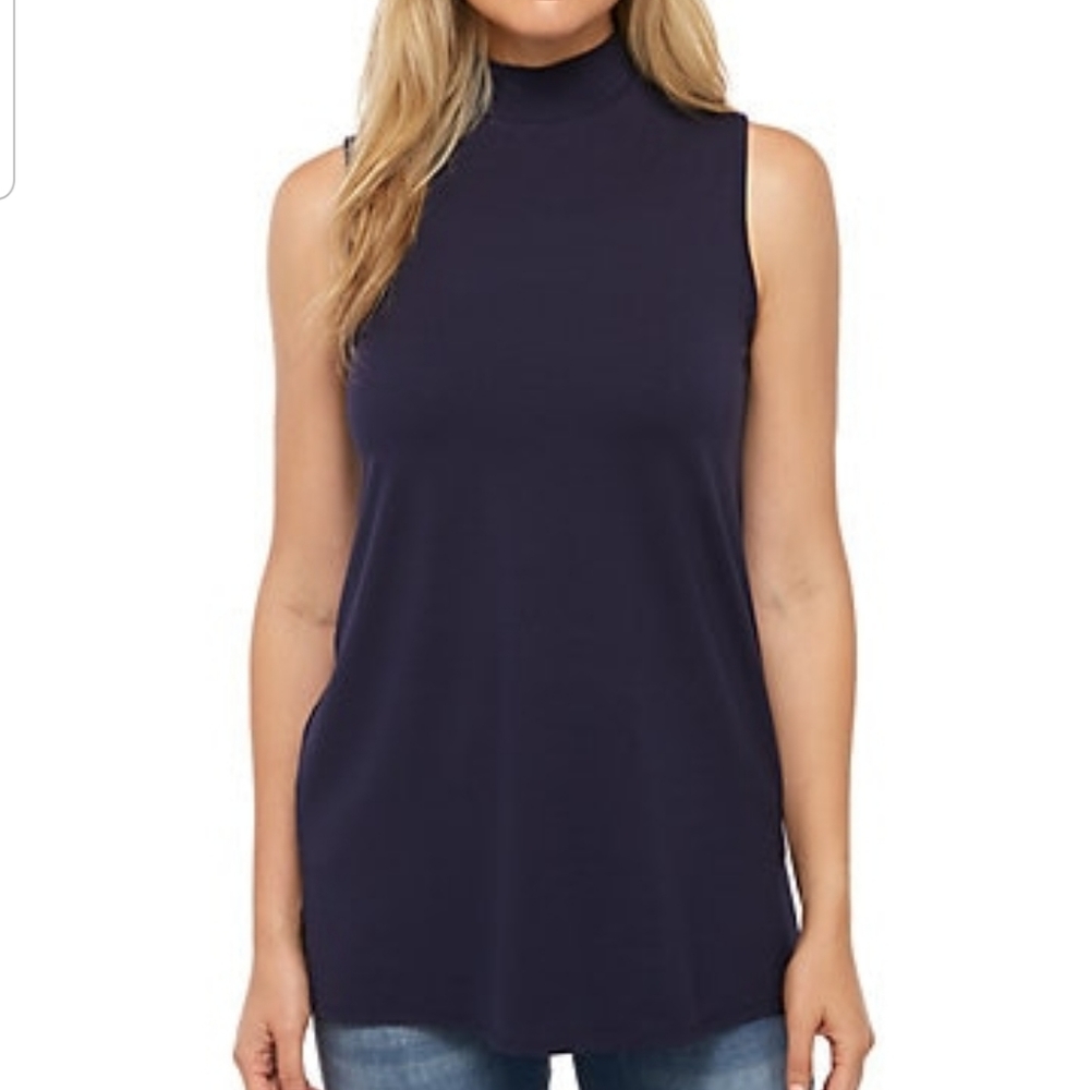 New Directions Julianna Mock Neck Top NWT - Picture 1 of 3